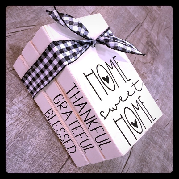 Home Sweet Home Wooden Book Set - Picture 1 of 2